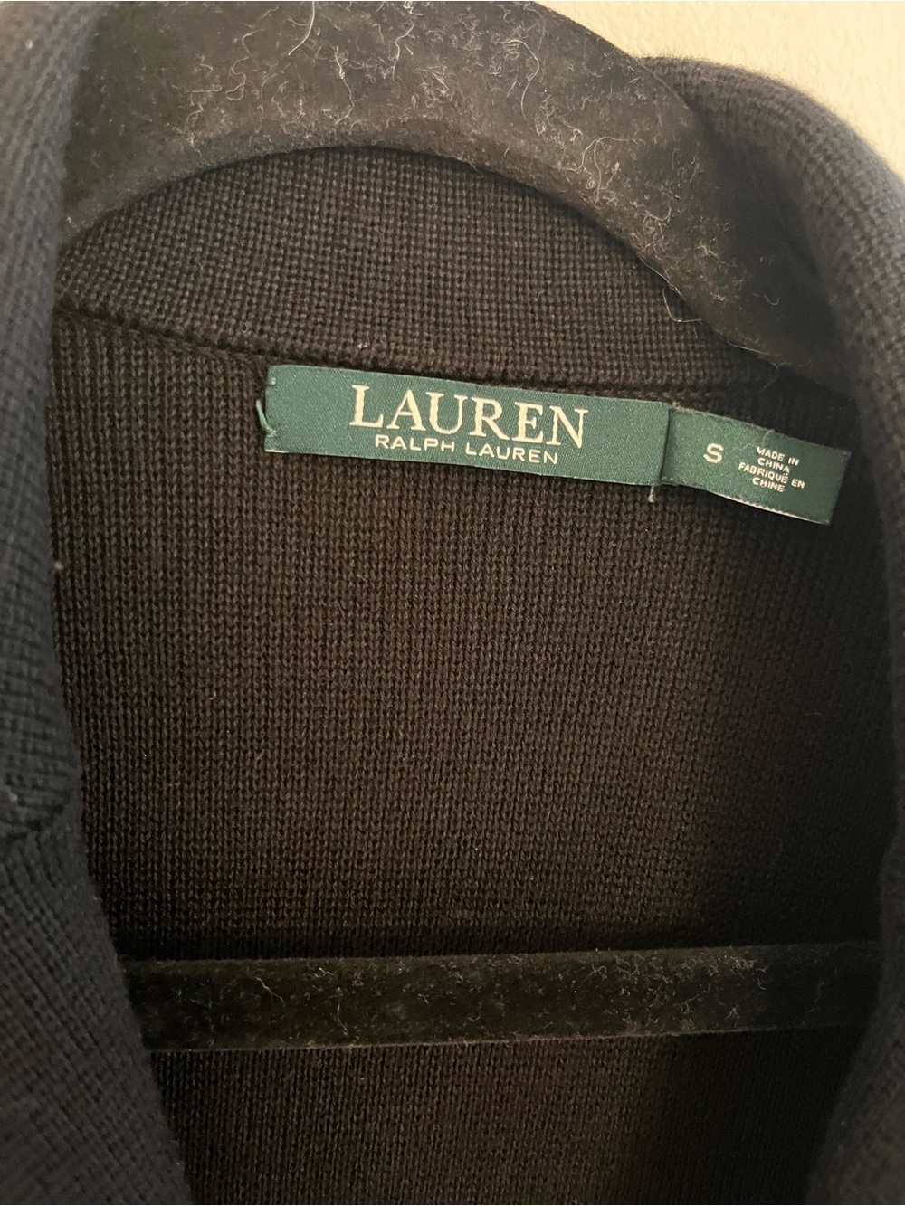 Lauren Ralph Lauren Black Minimalist Classic 100% Cotton Women's Blazer Jacket - Picture 3 of 8